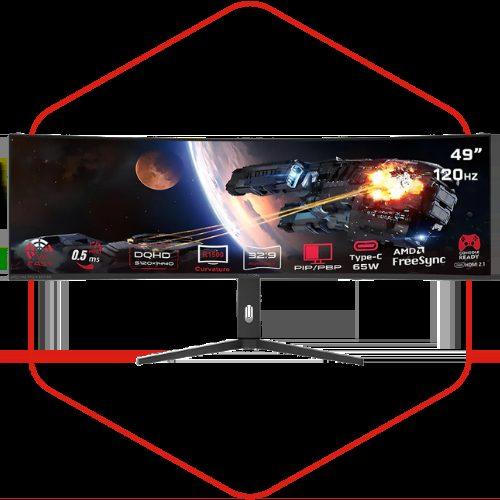 GAMEON GOC49DQHD120 SPECTRA PRO X SERIES 49DQHD , 120Hz CURVED MONITOR BLACK