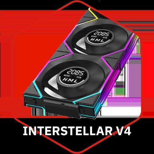 Jungle Leopard Interstellar V4 Digital 3Pack fans 120mm Reverse White