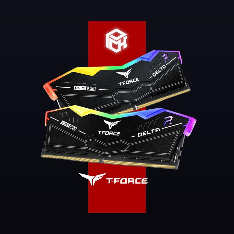 TeamGroup T FORCE DELTA RGB 32GB (2X16GB) DDR5 5200Mhz RAM BLACK