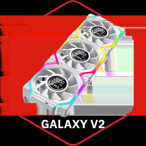 Jungle Leopard Galaxy 2 Digital 3pack fans 120mm Reverse White