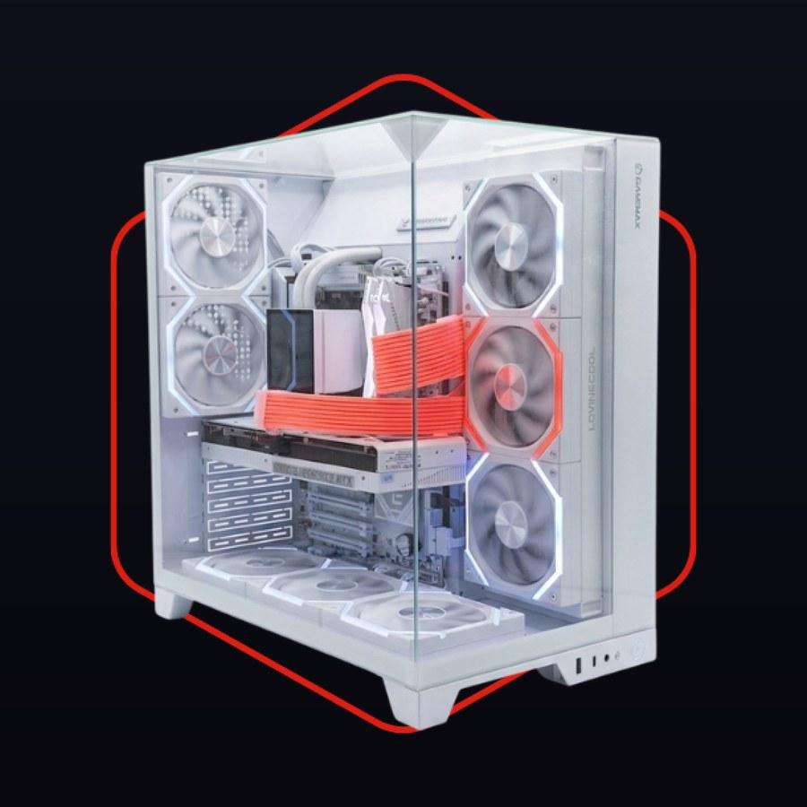 تجميعة العاب Ryzen 5 9600X RTX 5070 رام 32GB أبيض